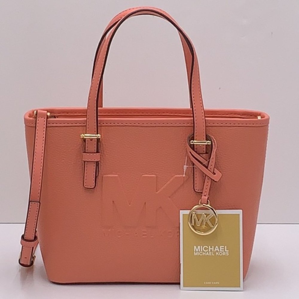 Michael Kors Xs Cryl Conv Tz Tote Sherbert Leather - Picture 5 of 16